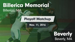 Matchup: Billerica Memorial vs. Beverly  2016