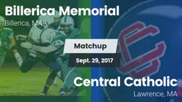 Matchup: Billerica Memorial vs. Central Catholic  2017
