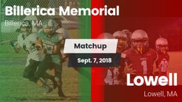 Matchup: Billerica Memorial vs. Lowell  2018