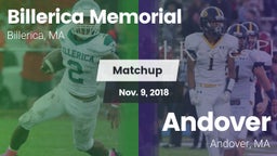 Matchup: Billerica Memorial vs. Andover  2018