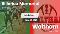 Matchup: Billerica Memorial vs. Waltham  2019