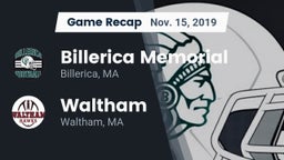 Recap: Billerica Memorial  vs. Waltham  2019