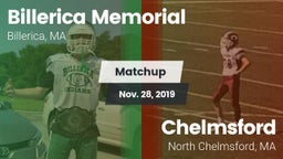 Matchup: Billerica Memorial vs. Chelmsford  2019