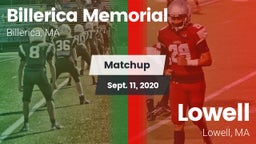 Matchup: Billerica Memorial vs. Lowell  2020