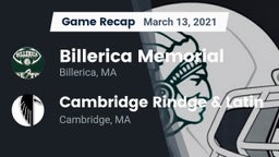 Recap: Billerica Memorial  vs. Cambridge Rindge & Latin  2021