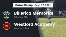 Recap: Billerica Memorial  vs. Westford Academy  2021