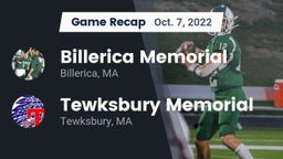 Recap: Billerica Memorial  vs. Tewksbury Memorial 2022