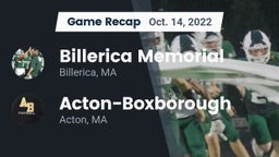 Recap: Billerica Memorial  vs. Acton-Boxborough  2022