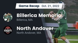 Recap: Billerica Memorial  vs. North Andover  2022