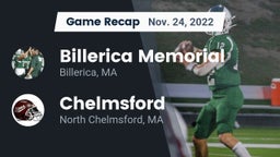 Recap: Billerica Memorial  vs. Chelmsford  2022