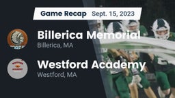 Recap: Billerica Memorial  vs. Westford Academy  2023
