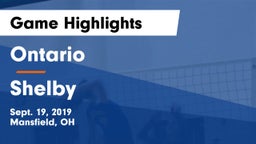 Ontario  vs Shelby  Game Highlights - Sept. 19, 2019
