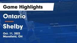 Ontario  vs Shelby  Game Highlights - Oct. 11, 2022