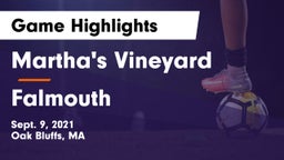 Martha's Vineyard  vs Falmouth  Game Highlights - Sept. 9, 2021