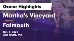 Martha's Vineyard  vs Falmouth  Game Highlights - Oct. 5, 2021