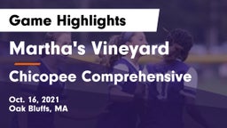 Martha's Vineyard  vs Chicopee Comprehensive  Game Highlights - Oct. 16, 2021