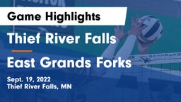 Thief River Falls  vs East Grands Forks  Game Highlights - Sept. 19, 2022