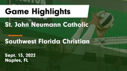 St. John Neumann Catholic  vs Southwest Florida Christian  Game Highlights - Sept. 13, 2022