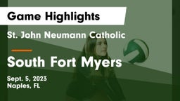 St. John Neumann Catholic  vs South Fort Myers  Game Highlights - Sept. 5, 2023