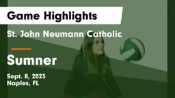 St. John Neumann Catholic  vs Sumner Game Highlights - Sept. 8, 2023