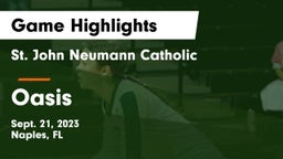 St. John Neumann Catholic  vs Oasis Game Highlights - Sept. 21, 2023