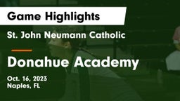 St. John Neumann Catholic  vs Donahue Academy  Game Highlights - Oct. 16, 2023