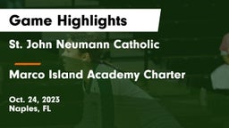 St. John Neumann Catholic  vs Marco Island Academy Charter  Game Highlights - Oct. 24, 2023