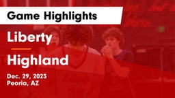 Liberty  vs Highland Game Highlights - Dec. 29, 2023