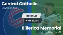 Matchup: Central Catholic vs. Billerica Memorial  2017