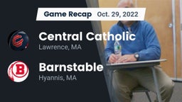 Recap: Central Catholic  vs. Barnstable  2022