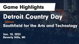 Detroit Country Day  vs Southfield  for the Arts and Technology Game Highlights - Jan. 10, 2023