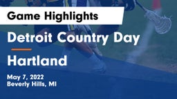 Detroit Country Day  vs Hartland  Game Highlights - May 7, 2022