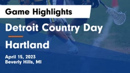 Detroit Country Day  vs Hartland Game Highlights - April 15, 2023