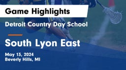 Detroit Country Day School vs South Lyon East  Game Highlights - May 13, 2024