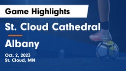 St. Cloud Cathedral  vs Albany  Game Highlights - Oct. 2, 2023