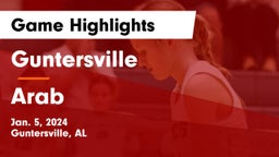 Guntersville  vs Arab  Game Highlights - Jan. 5, 2024