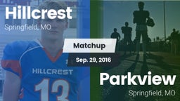 Matchup: Hillcrest High vs. Parkview  2016