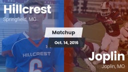 Matchup: Hillcrest High vs. Joplin  2016