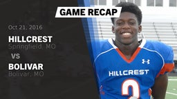 Recap: Hillcrest  vs. Bolivar  2016