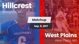 Matchup: Hillcrest High vs. West Plains  2017