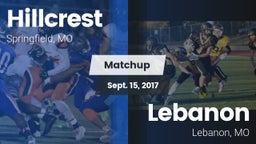 Matchup: Hillcrest High vs. Lebanon  2017