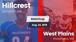 Matchup: Hillcrest High vs. West Plains  2018