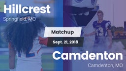 Matchup: Hillcrest High vs. Camdenton  2018