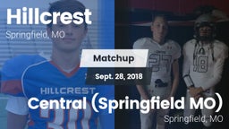 Matchup: Hillcrest High vs. Central  (Springfield MO) 2018