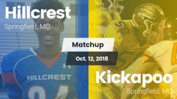 Matchup: Hillcrest High vs. Kickapoo  2018