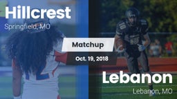 Matchup: Hillcrest High vs. Lebanon  2018