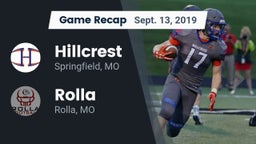 Recap: Hillcrest  vs. Rolla  2019