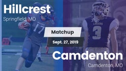 Matchup: Hillcrest High vs. Camdenton  2019