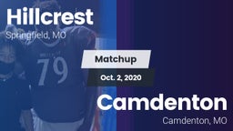 Matchup: Hillcrest High vs. Camdenton  2020