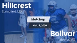Matchup: Hillcrest High vs. Bolivar  2020